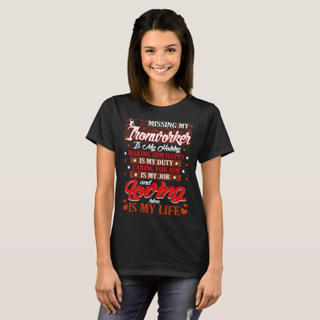 Vermisste Hüttenarbeiter-Hobby-Aufgabe, die ihn T-Shirt (Vorne ganz)