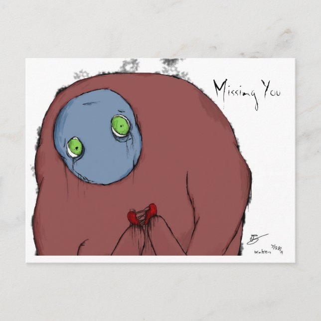 Vermisste Postkarte (Vorderseite)