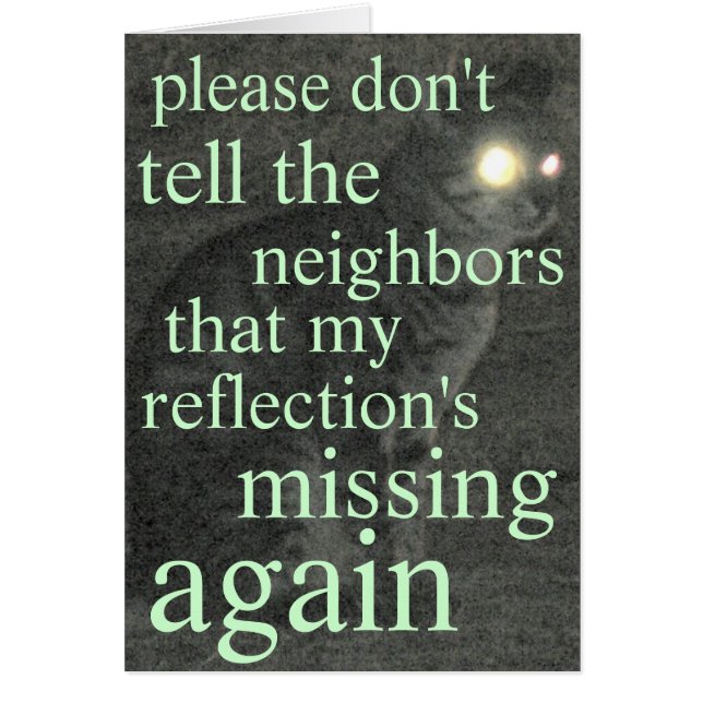 vermisste Reflexion (Vorne)