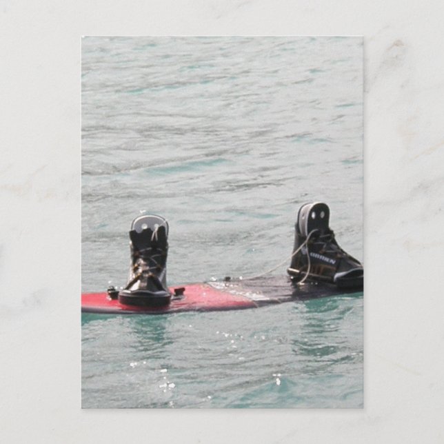 Vermisste Wakeboarder-Postkarte Postkarte (Vorderseite)
