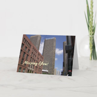 Vermisste You Downtown Chicago Card Karte
