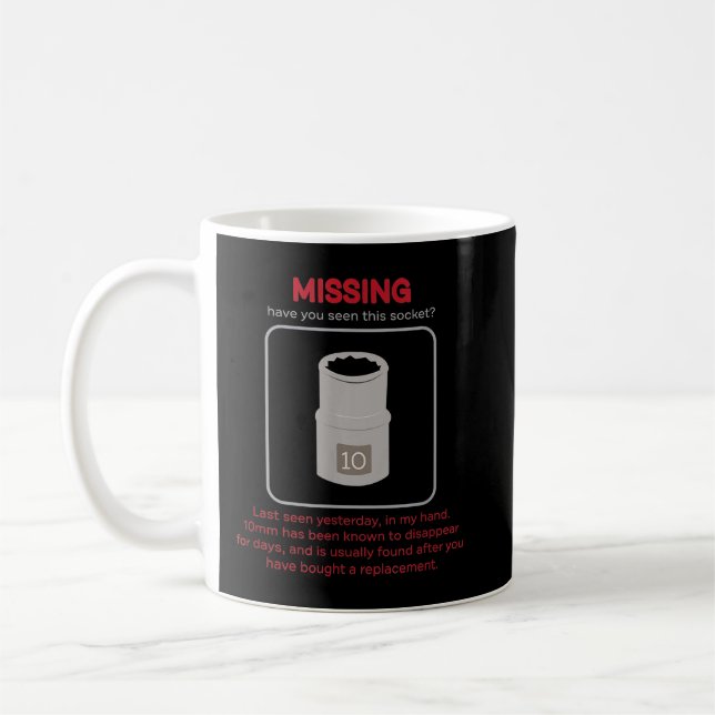 Vermisster 10 mm Socketfeuer Kaffeetasse (Links)