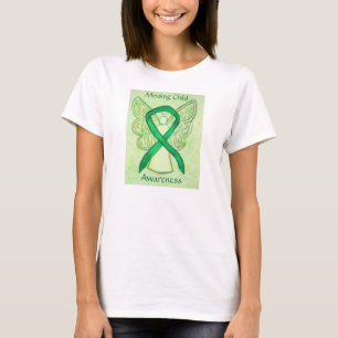 Vermisstes Kind-Grünes Bewusstsein Ribbon-Shirt T-Shirt