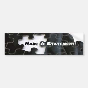 Vermisstes Puzzlespiel-Stück Autoaufkleber