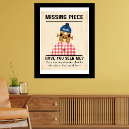 Vermisstes Stück Jigsaw Puzzle Spaß und Spiele Poster