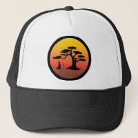 Vermittlung von Samurai bei Sunset - Hat