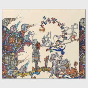 VERMITTLUNGSKRIEG, KNIGHTS, GIANT SNAILS GESCHENKPAPIER