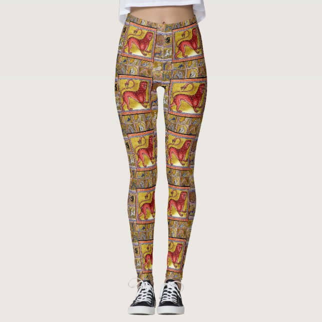 VERMITTLUNGSMITTELBESTIÄRE,LEOPARD,WALDTIERE LEGGINGS (Vorderseite)
