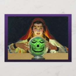Vermögens-Erzähler-Halloween-Party-Einladungen Einladung