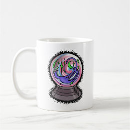 Vermögens-Erzähler-Kristallball-Tasse Kaffeetasse