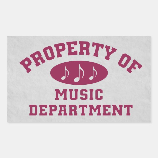 Vermögensverwaltung für Musik Rechteckiger Aufkleber (Vorderseite)