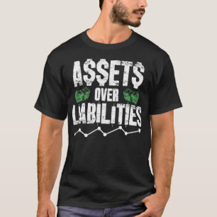 Vermögenswerte über Verbindlichkeiten Gutschrift T-Shirt