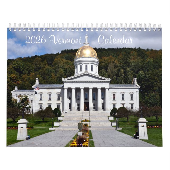 Vermont 2026 - Calendrier (Protection)
