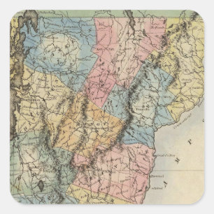 Vermont 4 quadratischer aufkleber
