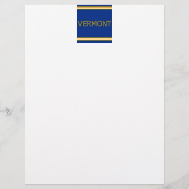 Vermont 8,5" x 11" Letterhead (Vorderseite)