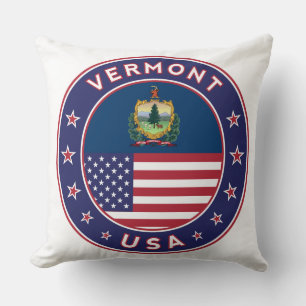 Vermont Aufkleber, Handy, Totbeutel, Wanduhr Kissen