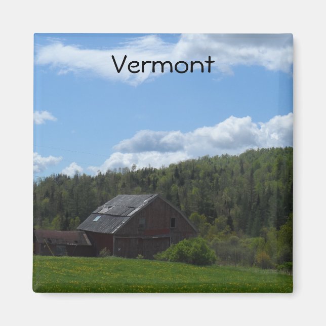 Vermont Barn Magnet (Vorne)