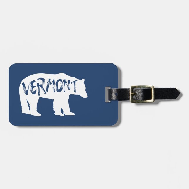 Vermont Bear Gepäckanhänger (Vorderseite horizontal)