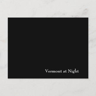 Vermont bei Nacht Postkarte
