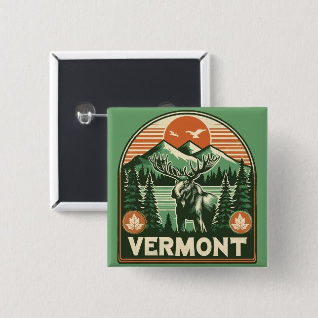 Vermont Button (Vorne & Hinten)