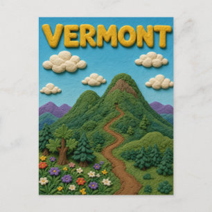 Vermont Camels Hump Modern KLAYKOO Postkarte