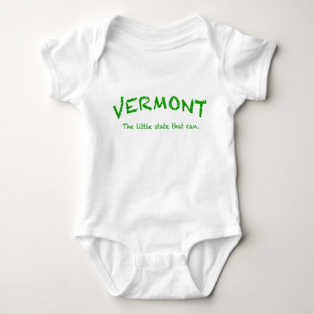 Vermont Can Säugling Strampler, weiß Baby Strampler (Vorderseite)