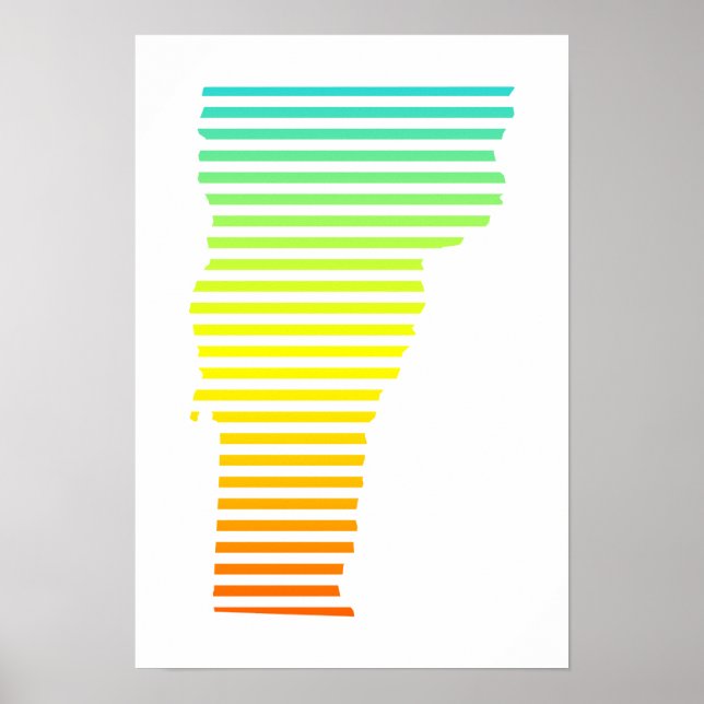 vermont chill fade poster (Vorne)