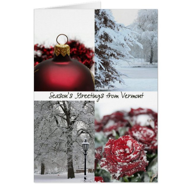 Vermont Christmas Card, Staat spezifisch (Vorne)