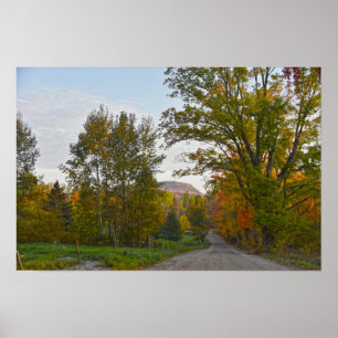 Vermont Country Lane im Herbst Poster