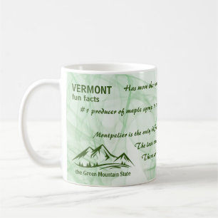 Vermont, der Grüne Staat Spaß Fakten Kaffeetasse
