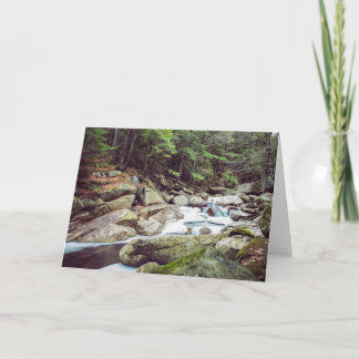 Vermont Falls Blank Card Karte
