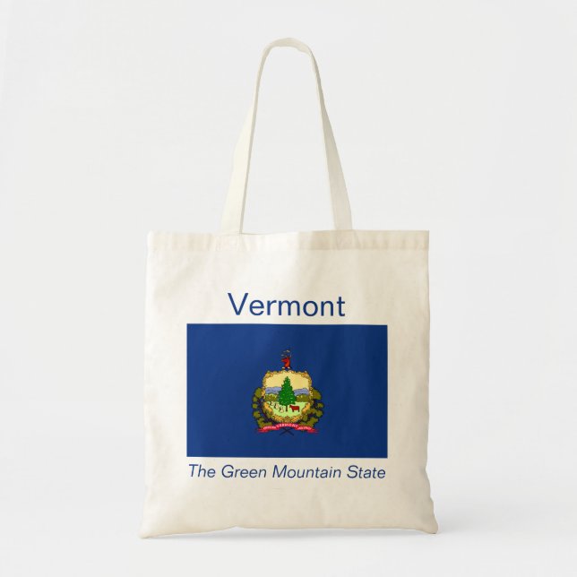 Vermont Flag Bag Tragetasche (Vorne)