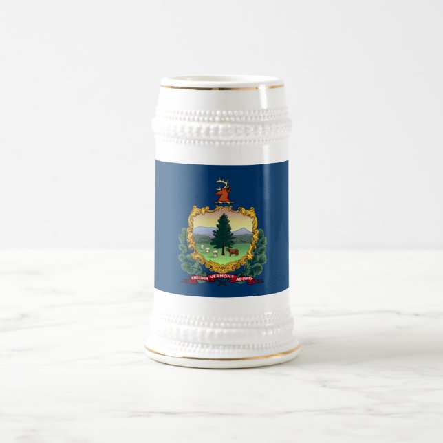 VERMONT FLAG BIERGLAS (Mittel)