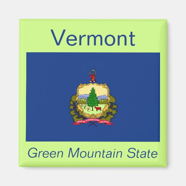 Vermont Flag Magnet (Vorne)
