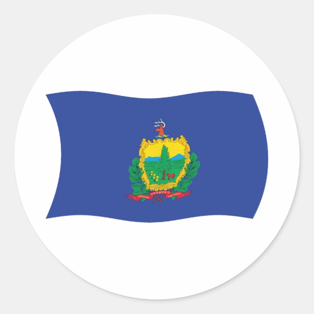 Vermont Flag Sticker (Vorderseite)