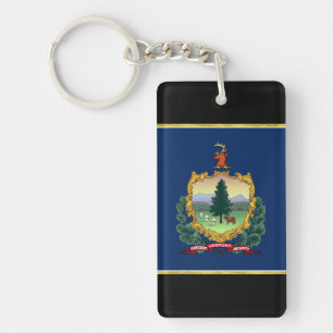 Vermont-Flagge Schlüsselanhänger