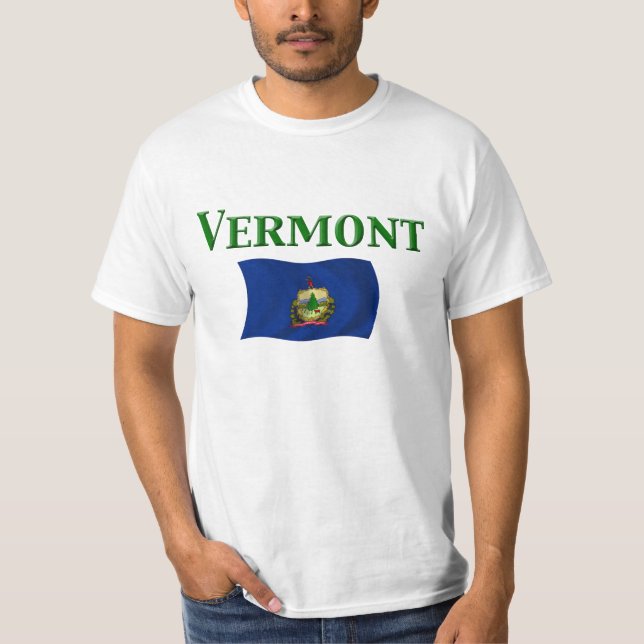 Vermont-Flagge T-Shirt (Vorderseite)