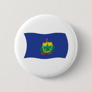 Vermont-Flaggenknopf Button