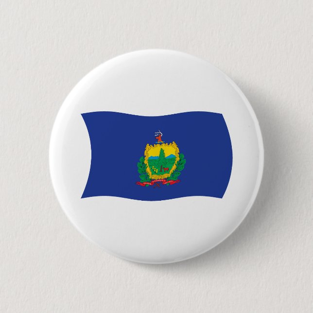 Vermont-Flaggenknopf Button (Vorderseite)