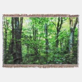 Vermont Forest im Sommer Decke
