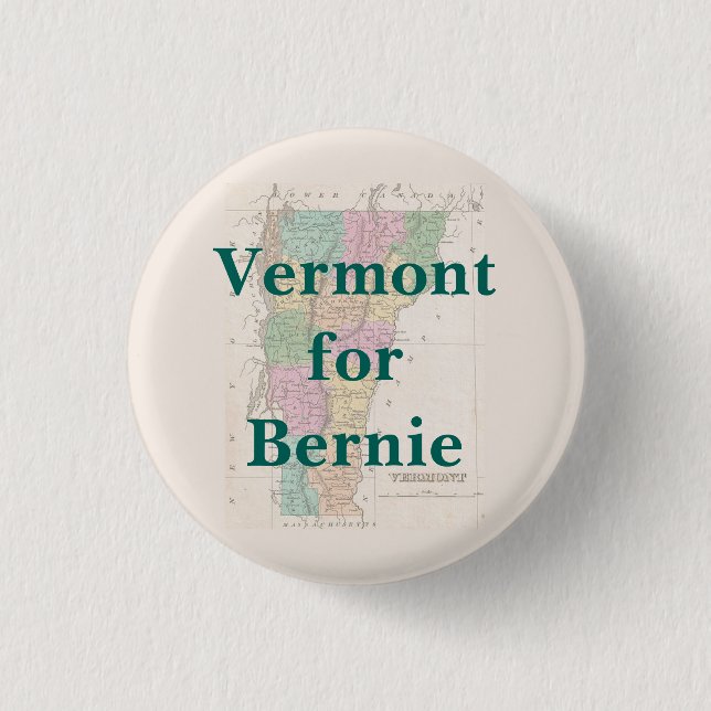 Vermont für Bernie 2016 Button (Vorderseite)