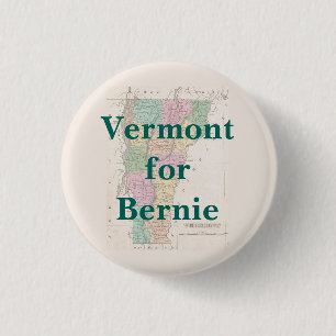Vermont für Bernie 2016 Button