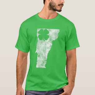 Vermont Gift St. Patrick's Day Kleeblatt Clover Ir T-Shirt