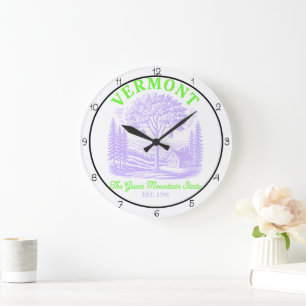 Vermont Green Mountain State Hütte  Große Wanduhr