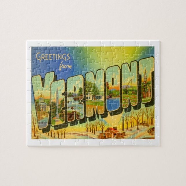 Vermont Greetings von US-Staaten (Horizontal)