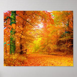 Vermont Herbst Natur Landschaft Kunst, Dichtung un Poster