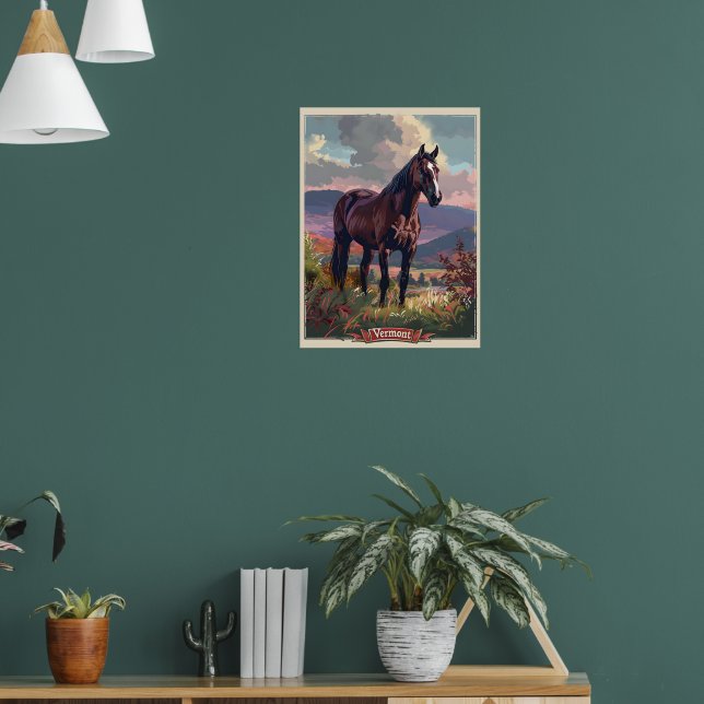 Vermont Horse Poster (Wohnzimmer 1)