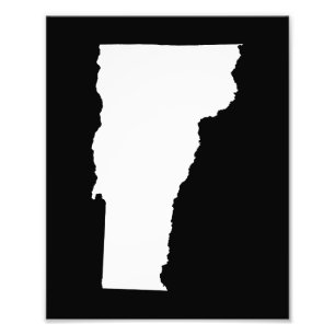 Vermont in Weiß und Schwarz Fotodruck