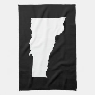 Vermont in Weiß und Schwarz Handtuch
