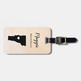 Vermont-Karten-Gepäck-Umbau, Wedding Gepäckanhänger